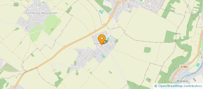 localisation de l'entreprise SCI DE LA FERME DES OLIVIERS  SOINDRES