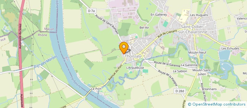 localisation de l'entreprise SCI DE LA FERME DU BOURG  THOISSEY