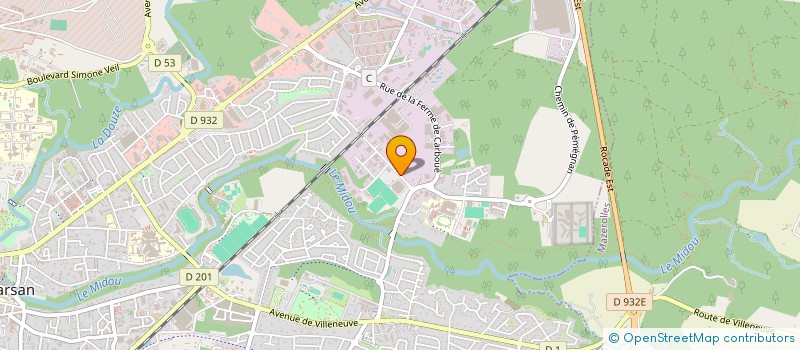 localisation de l'entreprise SCI DE LA FERME DU CONTE  MONT-DE-MARSAN