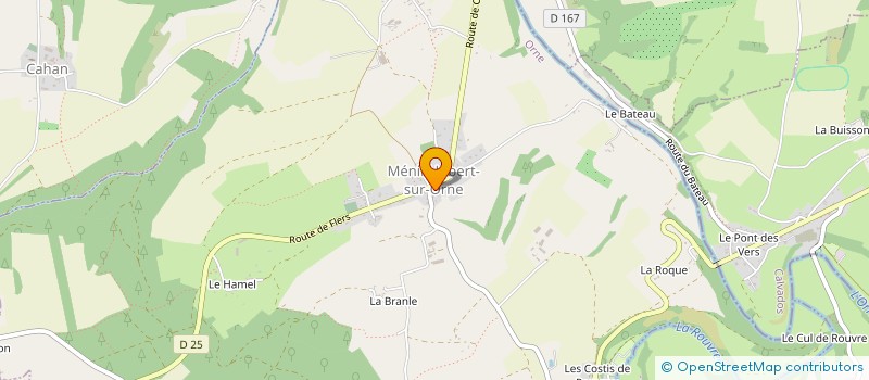 localisation de l'entreprise SCI DE LA FERME DU LIEU COQUET à MENIL HUBERT SUR ORNE