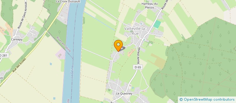 localisation de l'entreprise SCI DE LA FERME DU MANOIR  VATTEVILLE-LA-RUE