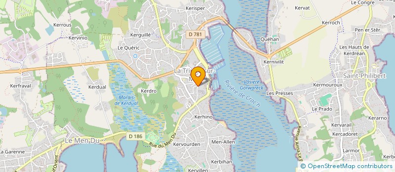 localisation de l'entreprise SCI DE LA FERME DU PARC  LA TRINITE-SUR-MER