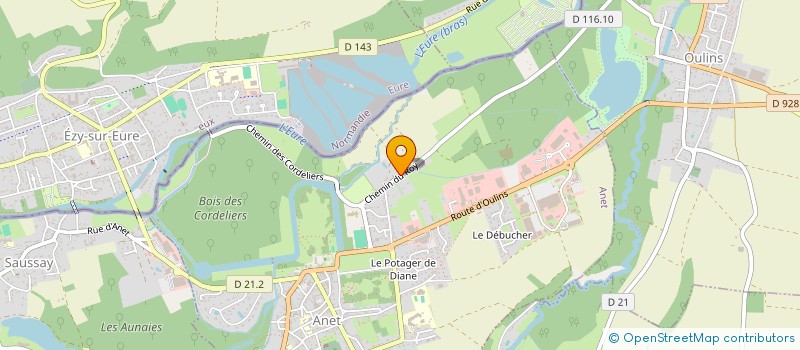 localisation de l'entreprise SCI DE LA FERME FICELLE à ANET