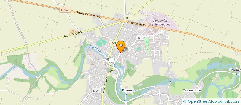 localisation de l'entreprise SCI DE LA FERME FLEURY  VOUILLE