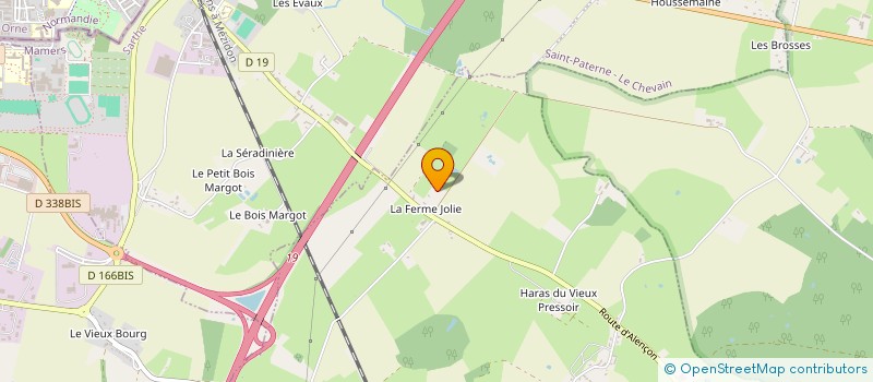 localisation de l'entreprise SCI DE LA FERME JOLIE  CHAMPFLEUR