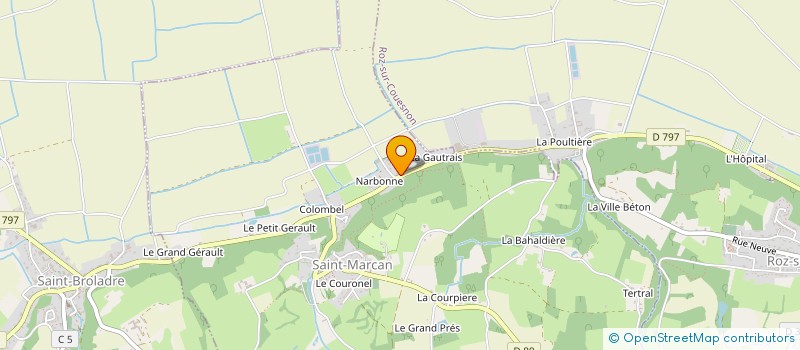 localisation de l'entreprise SCI DE LA FERME SAINT-CHRISTOPHE  SAINT-MARCAN