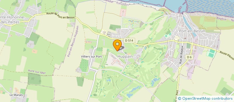 localisation de l'entreprise SCI DE LA FERME SAINT SAUVEUR à PORT-EN-BESSIN-HUPPAIN