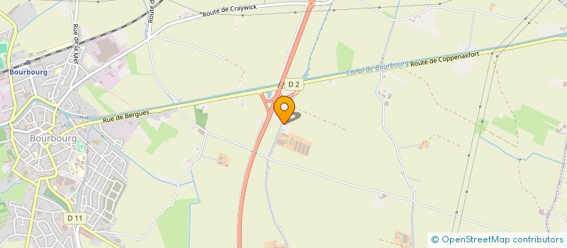 localisation de l'entreprise SCI DE LA FERME SOLAIRE  BOURBOURG