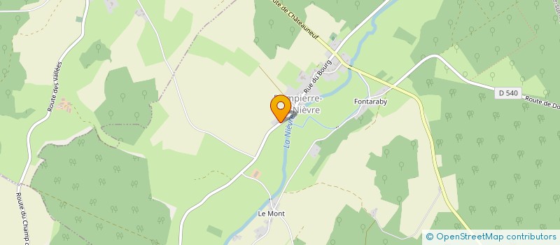 localisation de l'entreprise SCI DE LA FERRAUDERIE  DOMPIERRE-SUR-NIEVRE