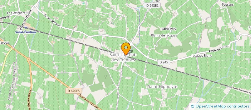 localisation de l'entreprise SCI DE LA FERREE  SAINT-LAURENT-DES-COMBES