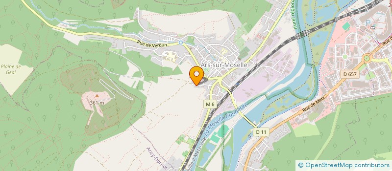 localisation de l'entreprise SCI DE LA FERREE  ARS-SUR-MOSELLE