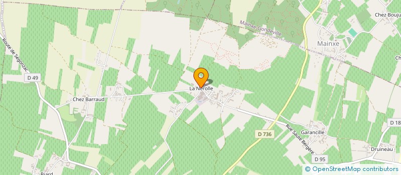 localisation de l'entreprise SCI DE LA FERRONNERIE  SEGONZAC