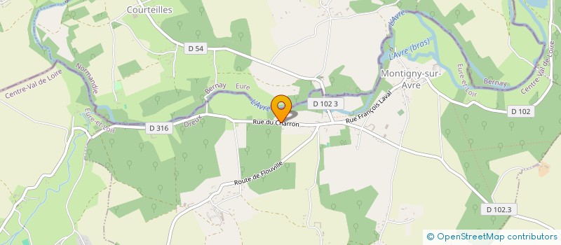 localisation de l'entreprise SCI DE LA FERVENTERIE  MONTIGNY-SUR-AVRE