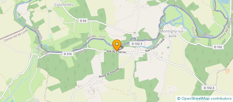 localisation de l'entreprise SCI DE LA FERVENTERIE à MONTIGNY-SUR-AVRE