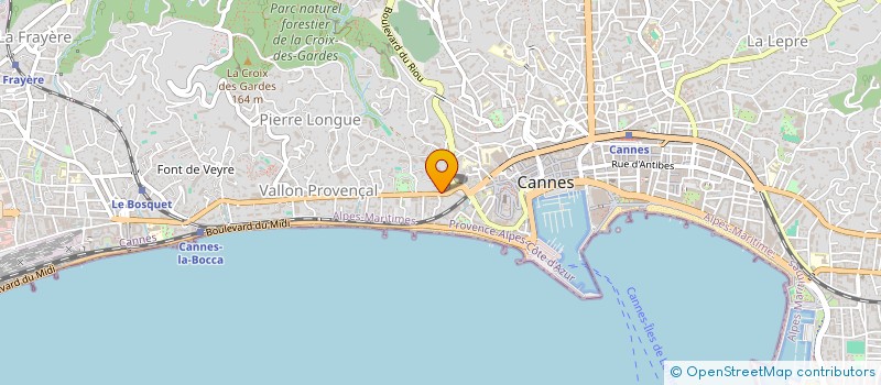 localisation de l'entreprise SCI DE LA FESTRE à CANNES