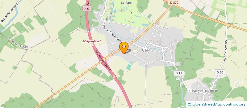 localisation de l'entreprise SCI DE LA FIGUERAIE  CELY