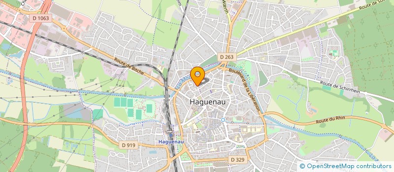 localisation de l'entreprise SCI DE LA FILATURE  HAGUENAU