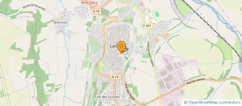 localisation de l'entreprise SCI DE LA FILATURE à LANGRES