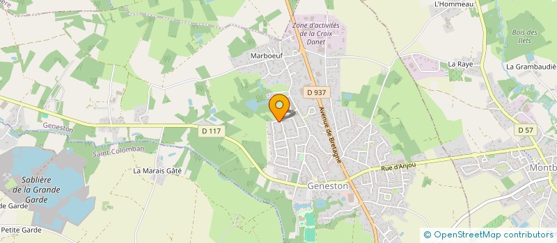 localisation de l'entreprise SCI DE LA FILEE  GENESTON