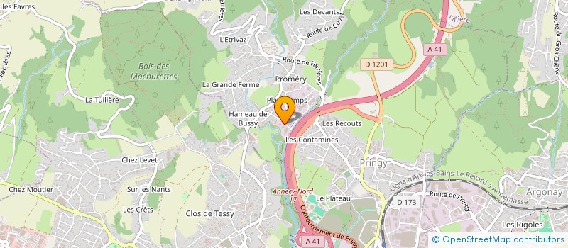 localisation de l'entreprise SCI DE LA FILIERE à ANNECY