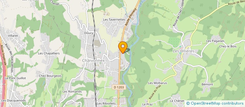 localisation de l'entreprise SCI DE LA FILLIERE  CHARVONNEX