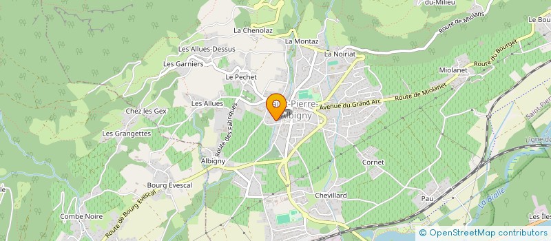 localisation de l'entreprise SCI DE LA FIN DU CHENE  SAINT-PIERRE-D'ALBIGNY