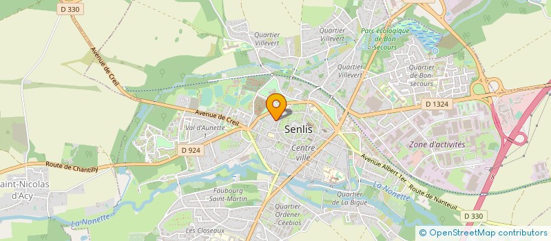 localisation de l'entreprise SCI DE LA FLACHE MALVOISINE  SENLIS