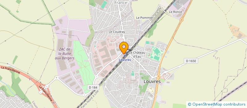 localisation de l'entreprise SCI DE LA FLECHE D'OR  LOUVRES