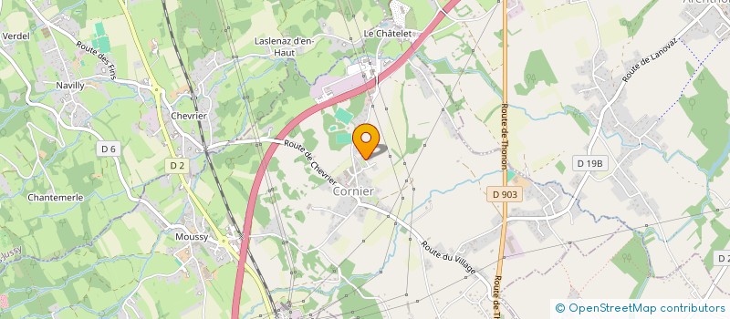 localisation de l'entreprise SCI DE LA FLOKA  CORNIER