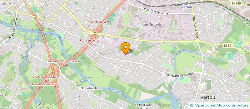 localisation de l'entreprise SCI DE LA FOLIE  VERTOU