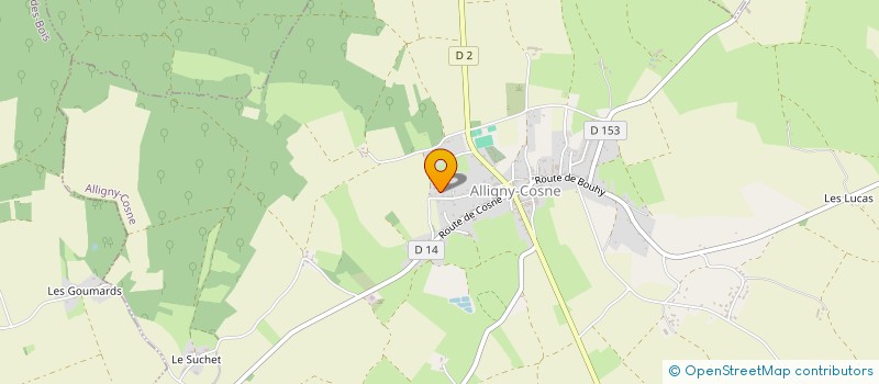 localisation de l'entreprise SCI DE LA FOLIE à ALLIGNY-COSNE