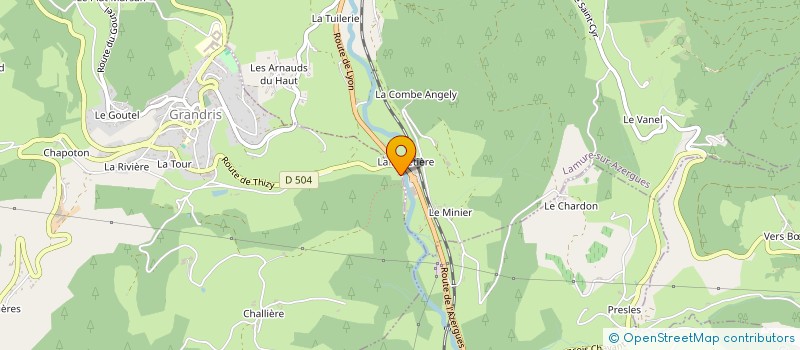 localisation de l'entreprise SCI DE LA FOLLETIERE  GRANDRIS