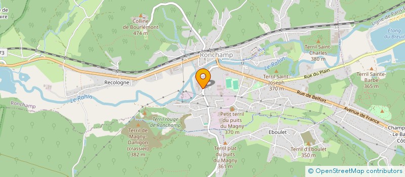 localisation de l'entreprise SCI DE LA FONDERIE  RONCHAMP