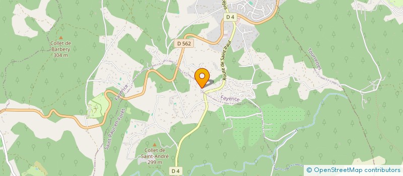 localisation de l'entreprise SCI DE LA FONLUDE  SEILLANS