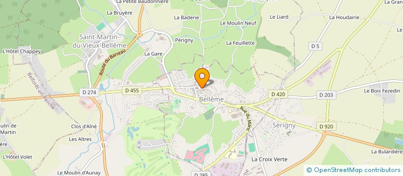 localisation de l'entreprise SCI DE LA FONTAINE à BELLEME