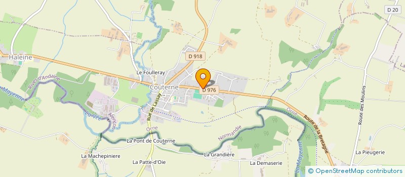 localisation de l'entreprise SCI DE LA FONTAINE à RIVES D'ANDAINE