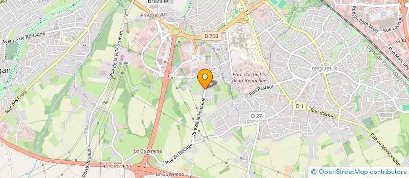 localisation de l'entreprise SCI DE LA FONTAINE  TREGUEUX