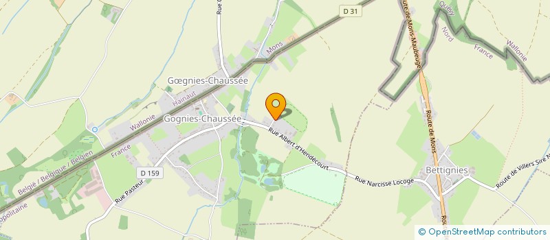 localisation de l'entreprise SCI DE LA FONTAINE  GOGNIES-CHAUSSEE