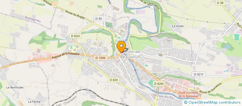 localisation de l'entreprise SCI DE LA FONTAINE  LE PONT-DE-BEAUVOISIN