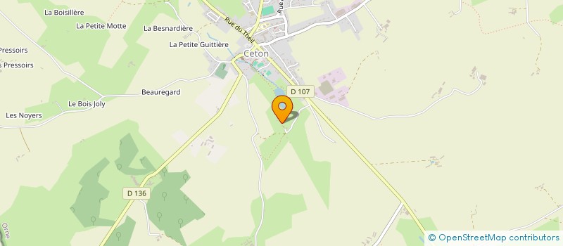 localisation de l'entreprise SCI DE LA FONTAINE à CETON