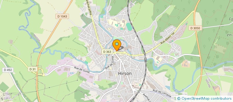 localisation de l'entreprise SCI DE LA FONTAINE  HIRSON