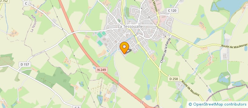 localisation de l'entreprise SCI DE LA FONTAINE  SAINT-CHRISTOPHE-DU-BOIS