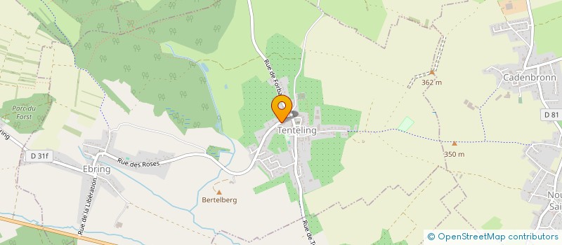 localisation de l'entreprise SCI DE LA FONTAINE  TENTELING