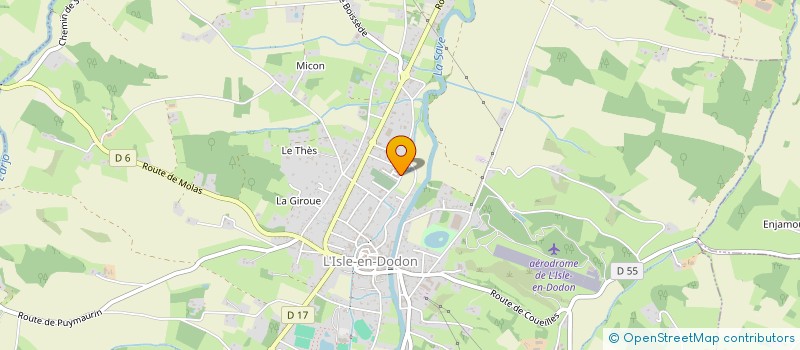 localisation de l'entreprise SCI DE LA FONTAINE  L'ISLE-EN-DODON