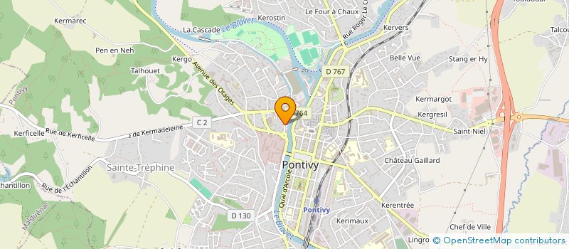 localisation de l'entreprise SCI DE LA FONTAINE  PONTIVY