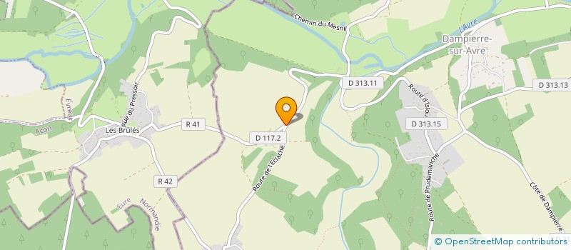 localisation de l'entreprise SCI DE LA FONTAINE à DAMPIERRE SUR AVRE