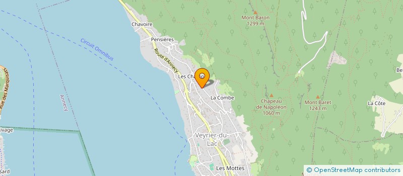 localisation de l'entreprise SCI DE LA FONTAINE  VEYRIER-DU-LAC