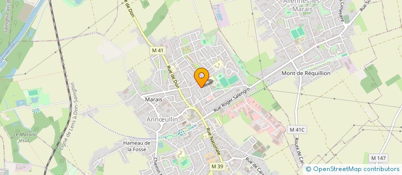 localisation de l'entreprise SCI DE LA FONTAINE  ANNULLIN