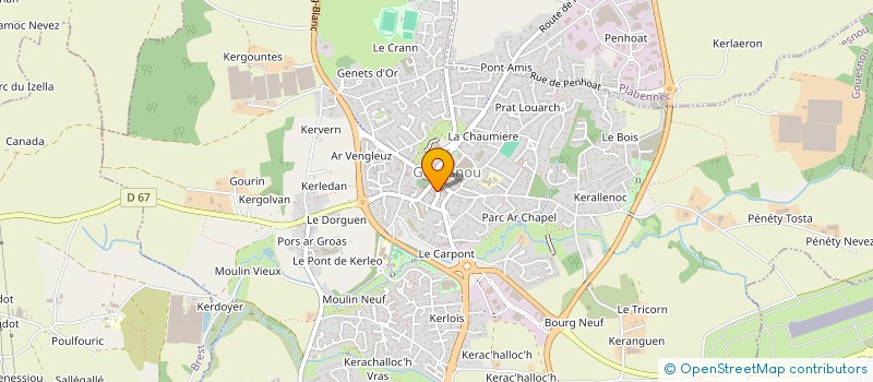 localisation de l'entreprise SCI DE LA FONTAINE  GOUESNOU