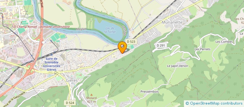 localisation de l'entreprise SCI DE LA FONTAINE  GIERES